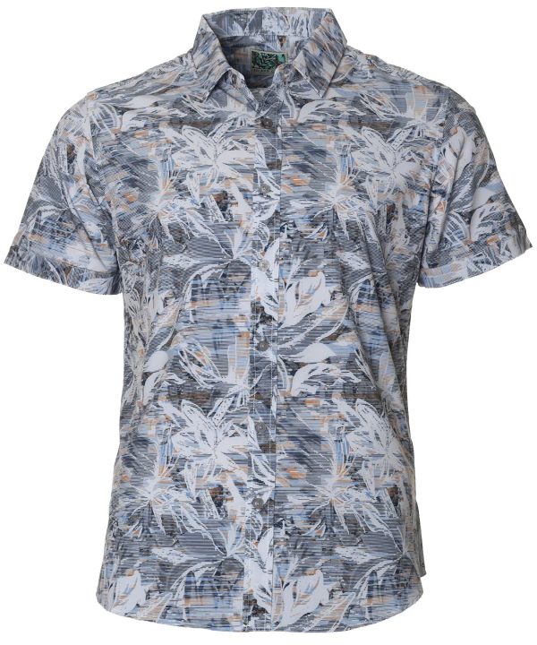 Men's Hawaiian Shirt - Button Up Aloha Resort Polyester Print Casual Summer Shirt