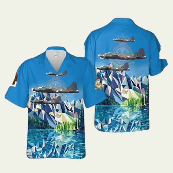 Royal Air Force Fortress B Kj117 No 223 Tropical Hawaiian Shirt