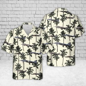 Royal Air Force Jaguar Hawaiian Shirt for Men - Military Aircraft Design & Tropical Vibes, Perfect for Aviation Lovers