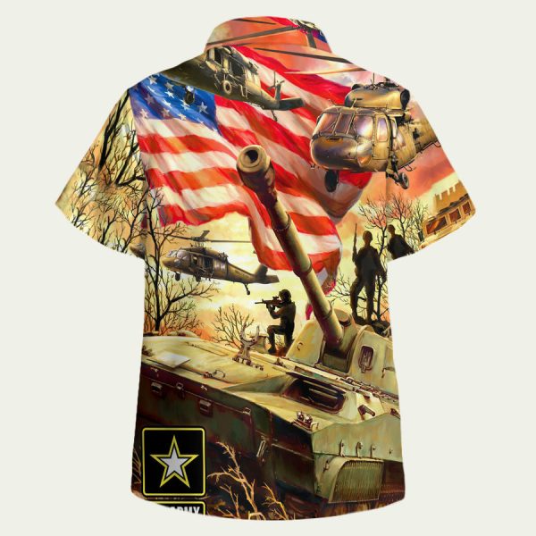 Tank army Hawaiian Shirt - Image 2