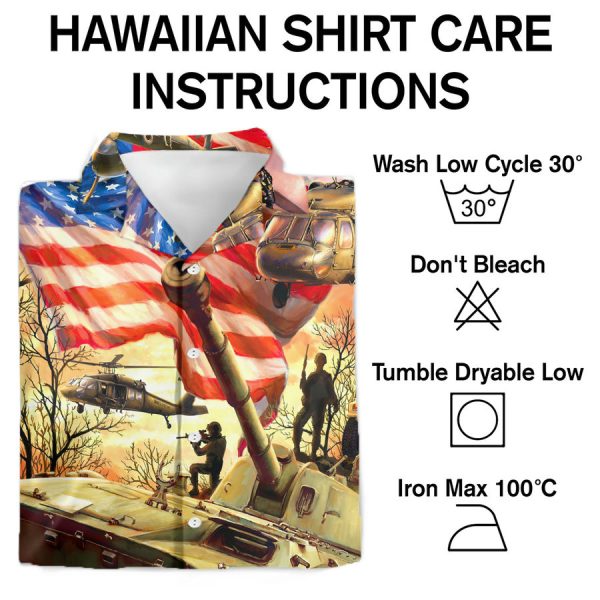 Tank army Hawaiian Shirt - Image 3