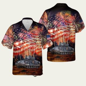 The Us Army M3 Bradley Of Alpha Company 3Rd Battalion 69Th Armor Regit Wore A Hawaiian Shirt