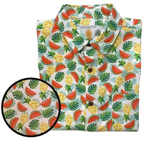 Men's Hawaiian Shirt - Waist Management Print Polyester Casual Summer Shirt