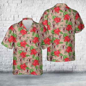 U.S. Air Force Civil Engineer RED HORSE Hawaiian Shirt for Men - Military Design & Tropical Vibes, Perfect for Aviation and Military Fans