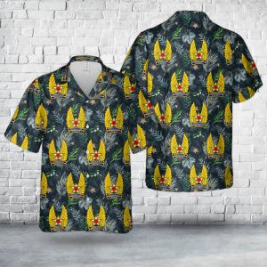 U.S. Air Force Winged Emblem Hawaiian Shirt for Men - Military Badge & Tropical Design, Perfect for Aviation Enthusiasts