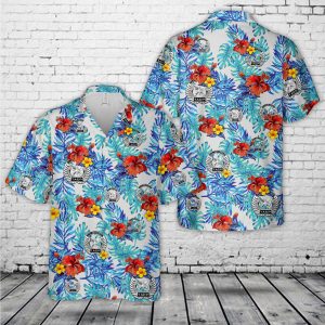 U.S. Air Force Tactical Air Control Party Hawaiian Shirt for Men - Military Emblem & Tropical Design, Perfect for Aviation Enthusiasts