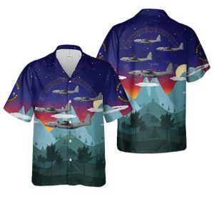 Us Air Force 17Th Sos Ac 130J Ghost Rider Hawaiian Shirt