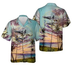 Us Air Force 39Th Squadron Hc 130Pn Refuels A 301St Rescue Squadron Hh 60G Hawaiian Shirt
