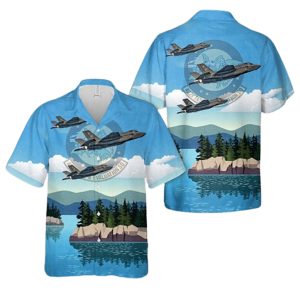 Us Air Force 422D Test And Evaluation Squadron Lockheed Martin F 35A Lightning Ii 10 5020 Hawaiian Shirt