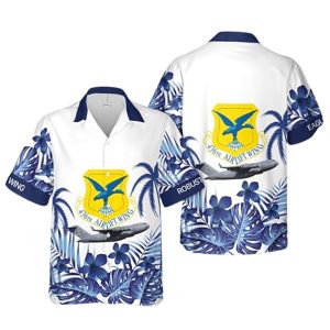 Us Air Force 436Th Airlift Wing C 17 Globemaster Iii Hawaiian Shirt