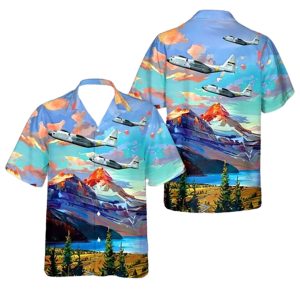 Us Air Force 69 5826 Hc 130N Combat King 67Th Aerospace Rescue And Recovery Squadron Hawaiian Shirt
