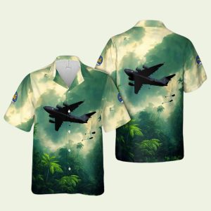 Us Air Force 8Th Airlift Squadron Boeing Globemaster Hawaiian Shirt