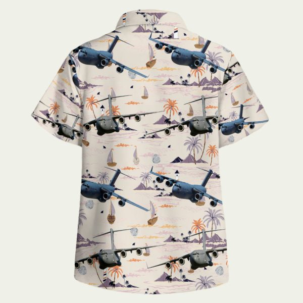 US Air Force Boeing C17 Globemaster Hawaiian Shirt - Image 2