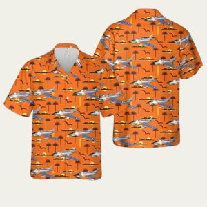 Us Air Force Fiat G91 Fu863 Dennis The Menace Hawaiian Shirt