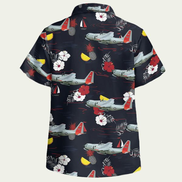 Us Air Force Lc 130 Hercules Skibird Hawaiian Shirt - Image 2