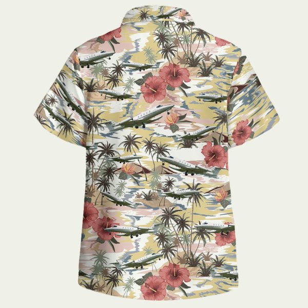 US Air Force Learjet 35 Hawaiian Shirt - Image 2