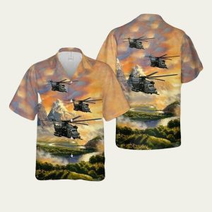 Us Air Force Mh53M Pave Low Iv Of 21St Special Operations Squadron Hawaiian Shirt