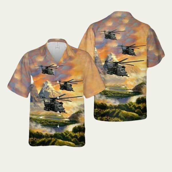 Us Air Force Mh53M Pave Low Iv Of 21St Special Operations Squadron Hawaiian Shirt