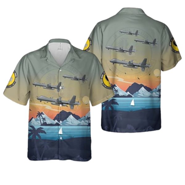 Us Air Force Mq 9 Reaper Dirty Dozen 27Th Sow 12Th Sos Hawaiian Shirt