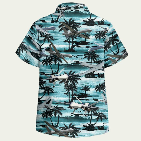 Us air force mq 9a reaper Hawaiian Shirt - Image 2