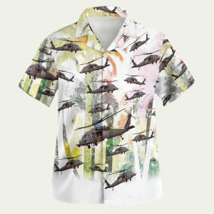 UH-60 Black Hawk Hawaiian Shirt Featuring Air Assault Tribute
