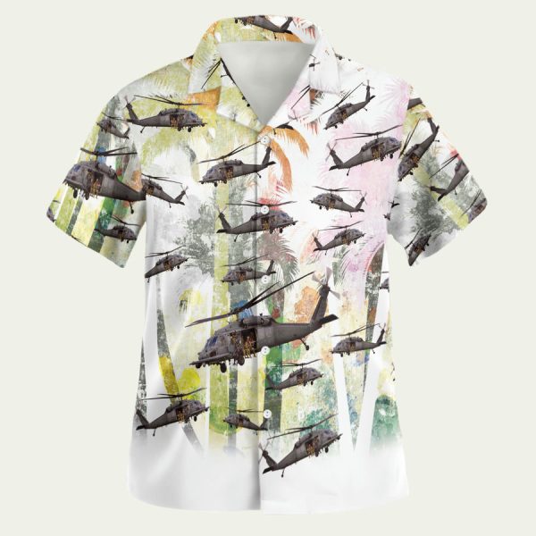 UH-60 Black Hawk Hawaiian Shirt Featuring Air Assault Tribute