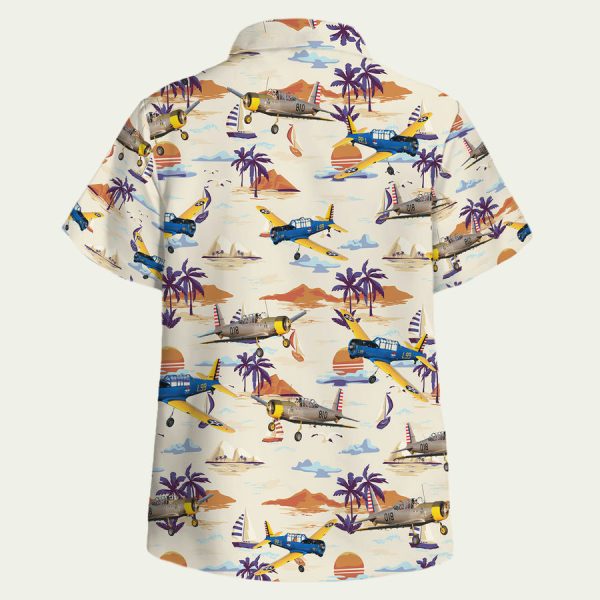 US Air Force Vultee BT13 Valiant Hawaiian Shirt - Image 2
