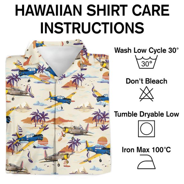 US Air Force Vultee BT13 Valiant Hawaiian Shirt - Image 3