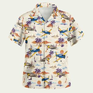 US Air Force Vultee BT13 Valiant Hawaiian Shirt