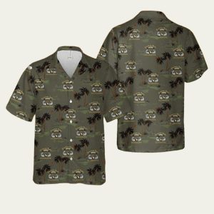 Us Army 101St Airborne Division Parachute Demonstration Team Hawaiian Shirt