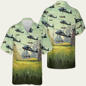 UH-60 Black Hawk Hawaiian Shirt Featuring Air Assault Tribute