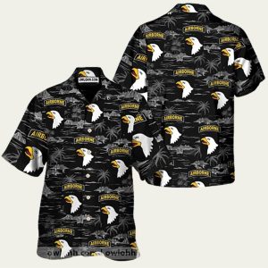 Us Army 101St Airborne Division Summer Hawaiian Shirt