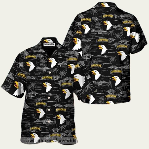 Us Army 101St Airborne Division Summer Hawaiian Shirt