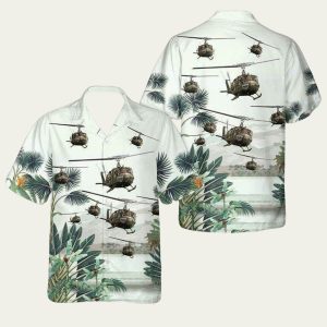 Us Army Bell Uh1 Huey All Over Print Hawaiian Shirt