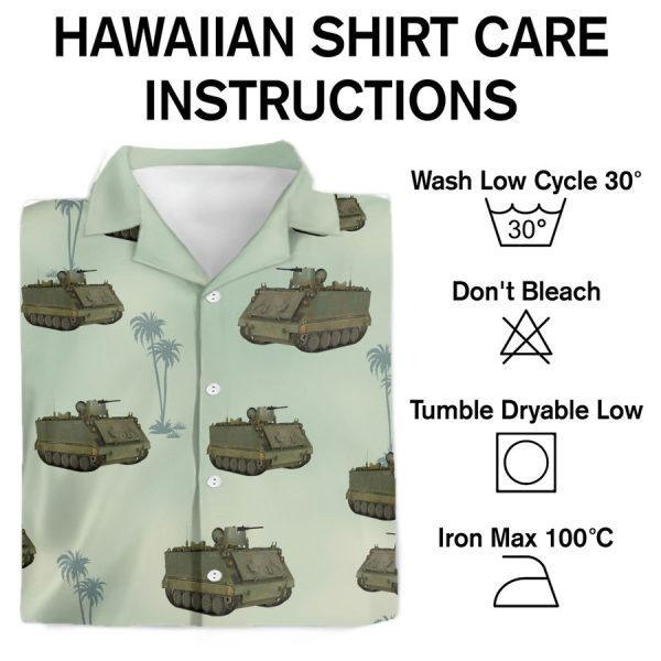 US Army M 113 Tank Hawaiian Shirt - Image 3