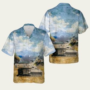 Us Army M109A6 Paladin From The 1 84Th Field Artillery Hawaiian Shirt