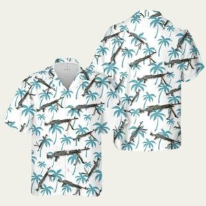 Us Army M240B Machine Gun Hawaiian Shirt