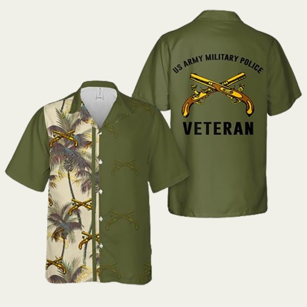 Us Army Military Police Veteran Hawaiian Shirt