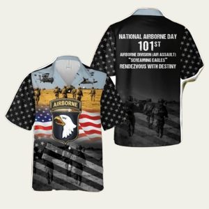 Us Army National Airbone Day 101St Airborne Division Hawaiian Shirt