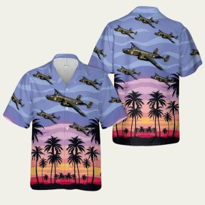 Us Army North American B25 Mitchell Of World War 2 Aloha Hawaiian Shirt