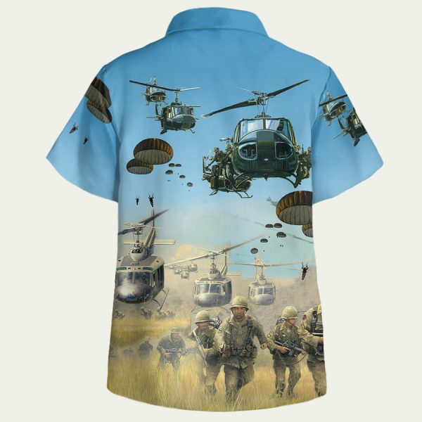 Us Army Parachute Hawaiian Shirt - Image 2