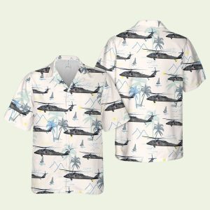 UH-60 Black Hawk Hawaiian Shirt Featuring Air Assault Tribute
