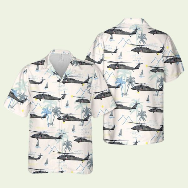 UH-60 Black Hawk Hawaiian Shirt Featuring Air Assault Tribute