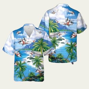 UH-60 Black Hawk Hawaiian Shirt Featuring Air Assault Tribute