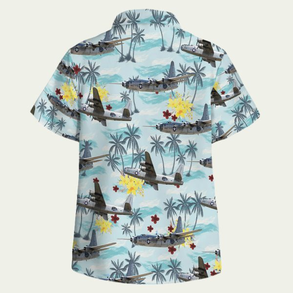 US Navy Consolidated PB4Y2 Privateer Hawaiian Shirt - Image 2