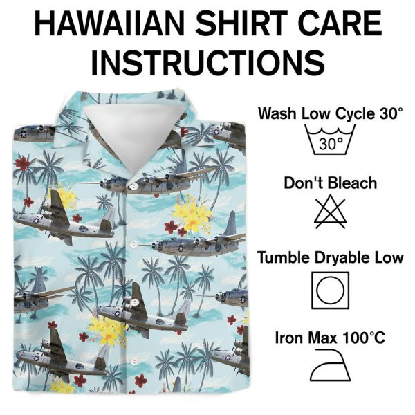 US Navy Consolidated PB4Y2 Privateer Hawaiian Shirt - Image 3
