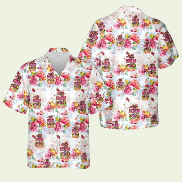 Us Navy Female Chick Chief Cpo Pink Hawaiian Shirt