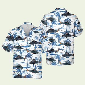 Us Navy Kaman Sh2 Seasprite Hawaiian Shirt