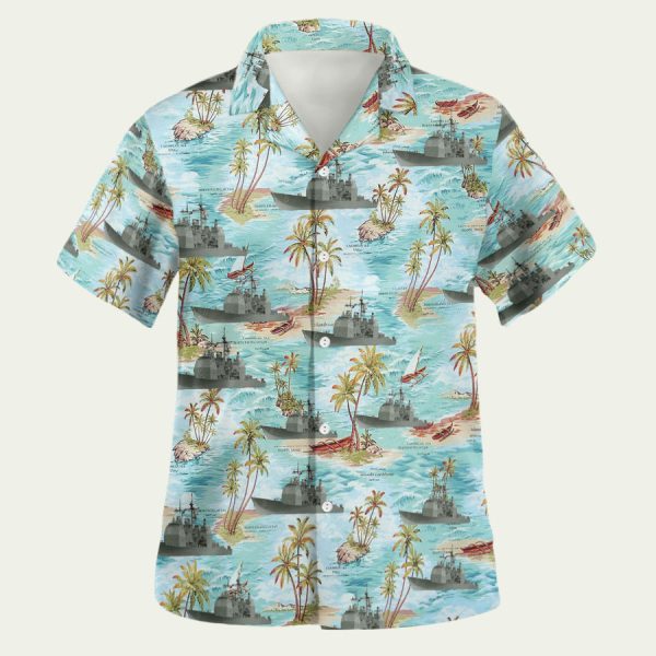 US Navy ship island Hawaiian Shirt