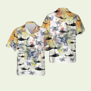 UH-60 Black Hawk Hawaiian Shirt Featuring Air Assault Tribute